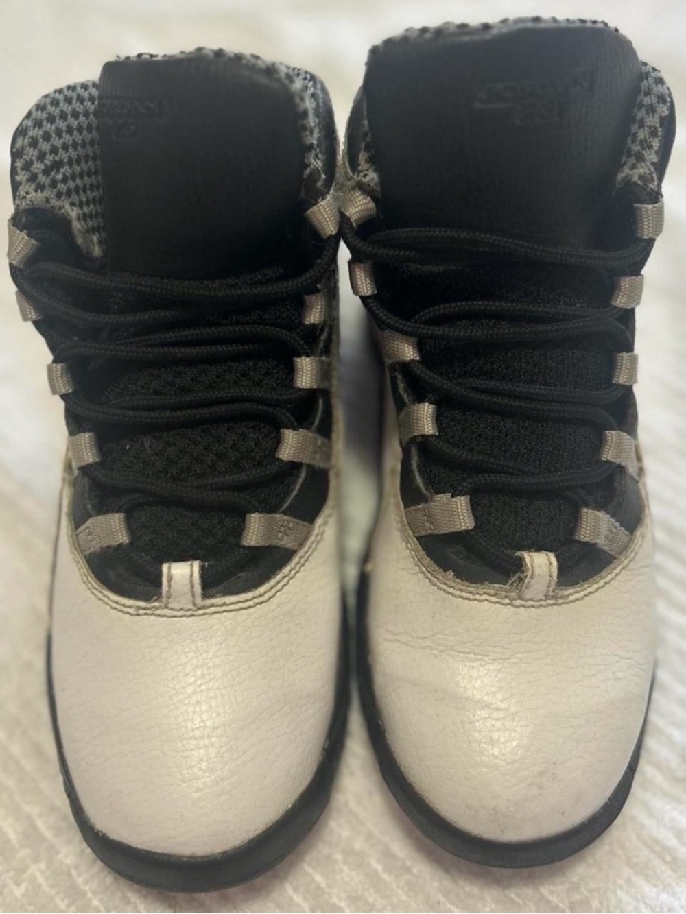 Jordan Kids Black and White High-Top Sneakers